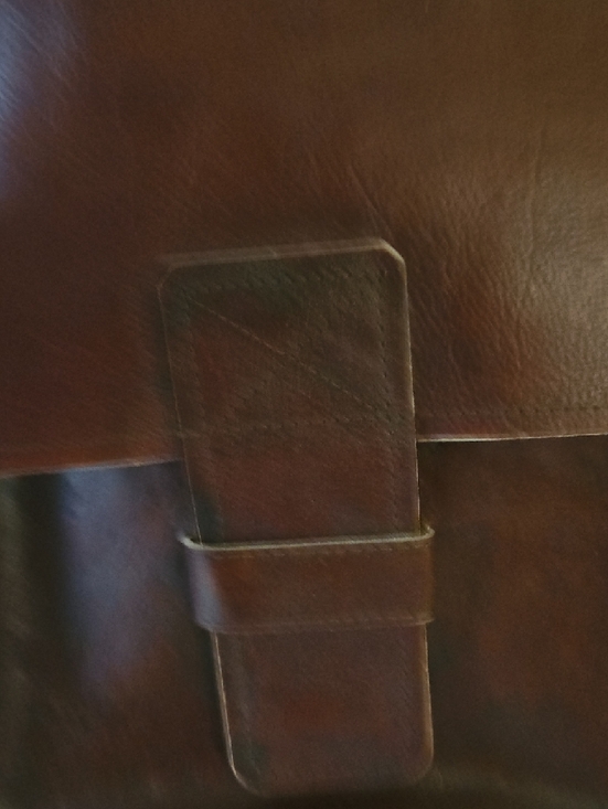 Men Or Woman Brown Leather Backpack - Sleek Everyday Carry, Travel Use. main image 12